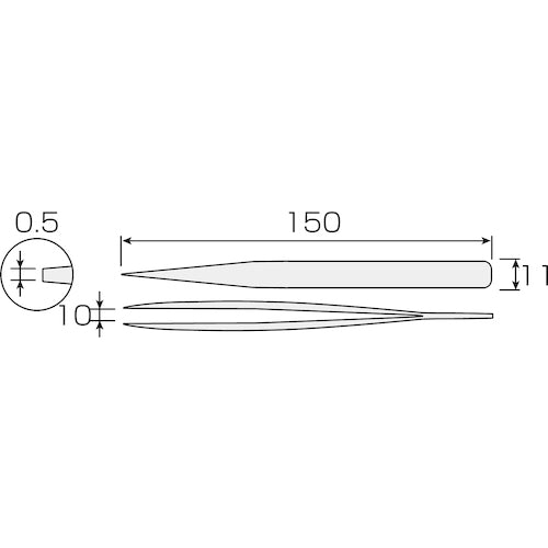 HOZAN 핀셋 PP-104 1개