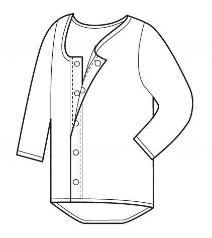 Oglan Japan Men's Soft One-touch 3/4 Sleeve Shirt L