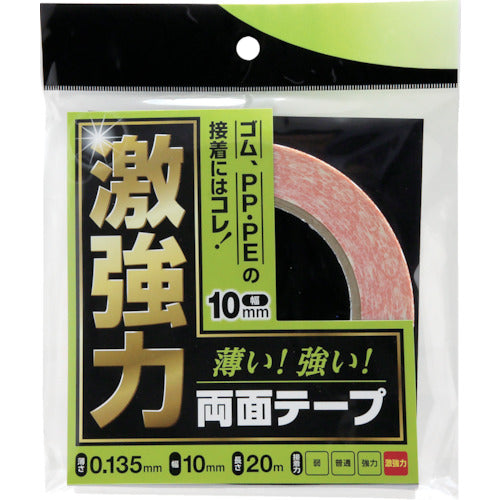 WAKI 격강력 양면 테이프 고무 PP용 10MM×20M WDC001 1개