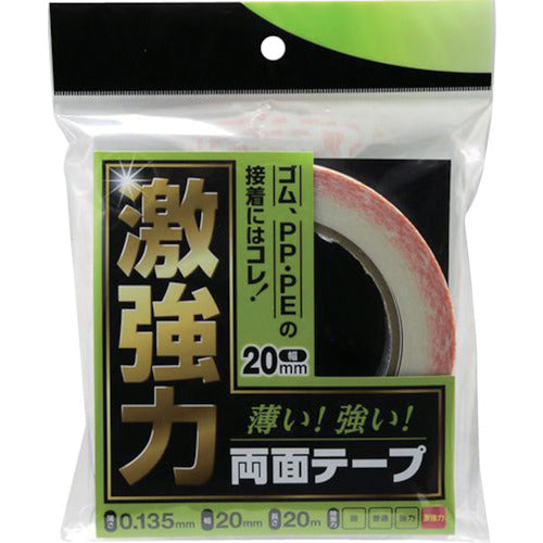 WAKI 격강력 양면 테이프 고무 PP용 20MM×20M WDC003 1개
