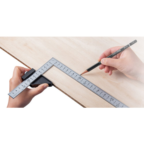 Shinwa Curved Ruler Stopper for Thick and Wide 12428 1 pc