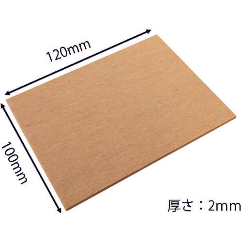 WAKI フェルトシート 薄茶 ハードフリーサイズ 2枚入 FU-634 1 PK