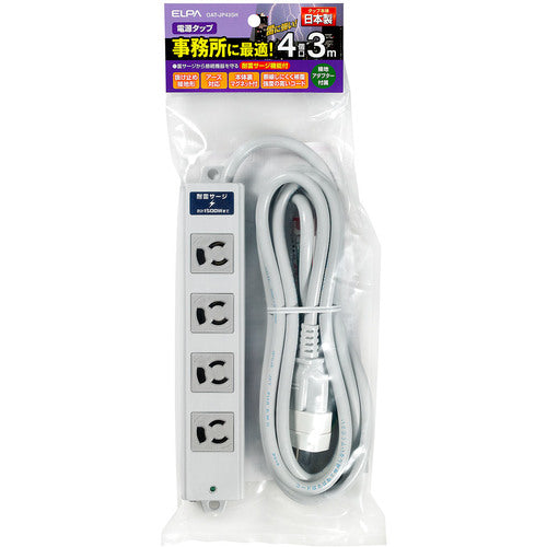 ELPA 事務所向けタップ 4個口 耐雷 OAT-JP43SH 1 個