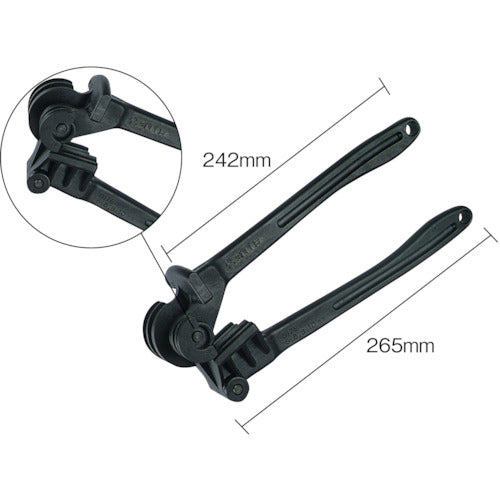 Super 4 Head Tube Bender Made of glass fiber reinforced plastic Suitable tube outer diameter: 5, 6, 8, 10 TB5681 1 piece