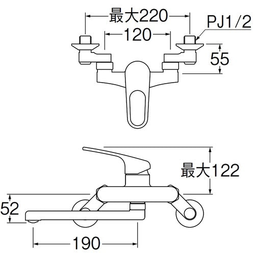 SANEI Single Mixer Tap K17C-13 1 unit