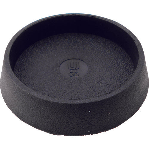 WAKI Chair Rubber Flat Black Circle 65mm 1 piece GK-173 1 piece