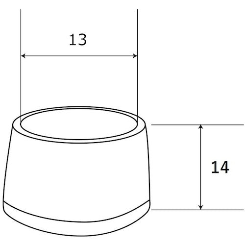WAKI 파이프 캡 13mm 4개입 GT-501 1 PK