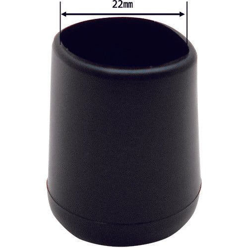 WAKI Chair Cap Black Circle 22mm Pack of 4 GK-012 1 PK