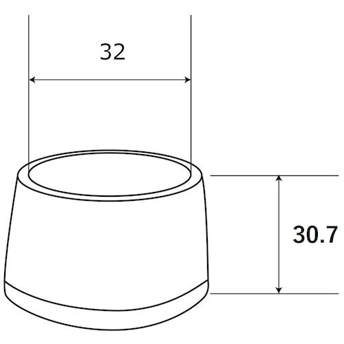 WAKI 파이프 캡 32mm 4개입 GT-517 1 PK