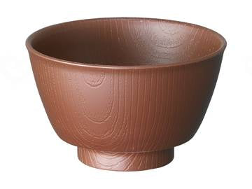 Skater Wood Grain Easy-to-Hold Tea Bowl Brown Tea Bowl