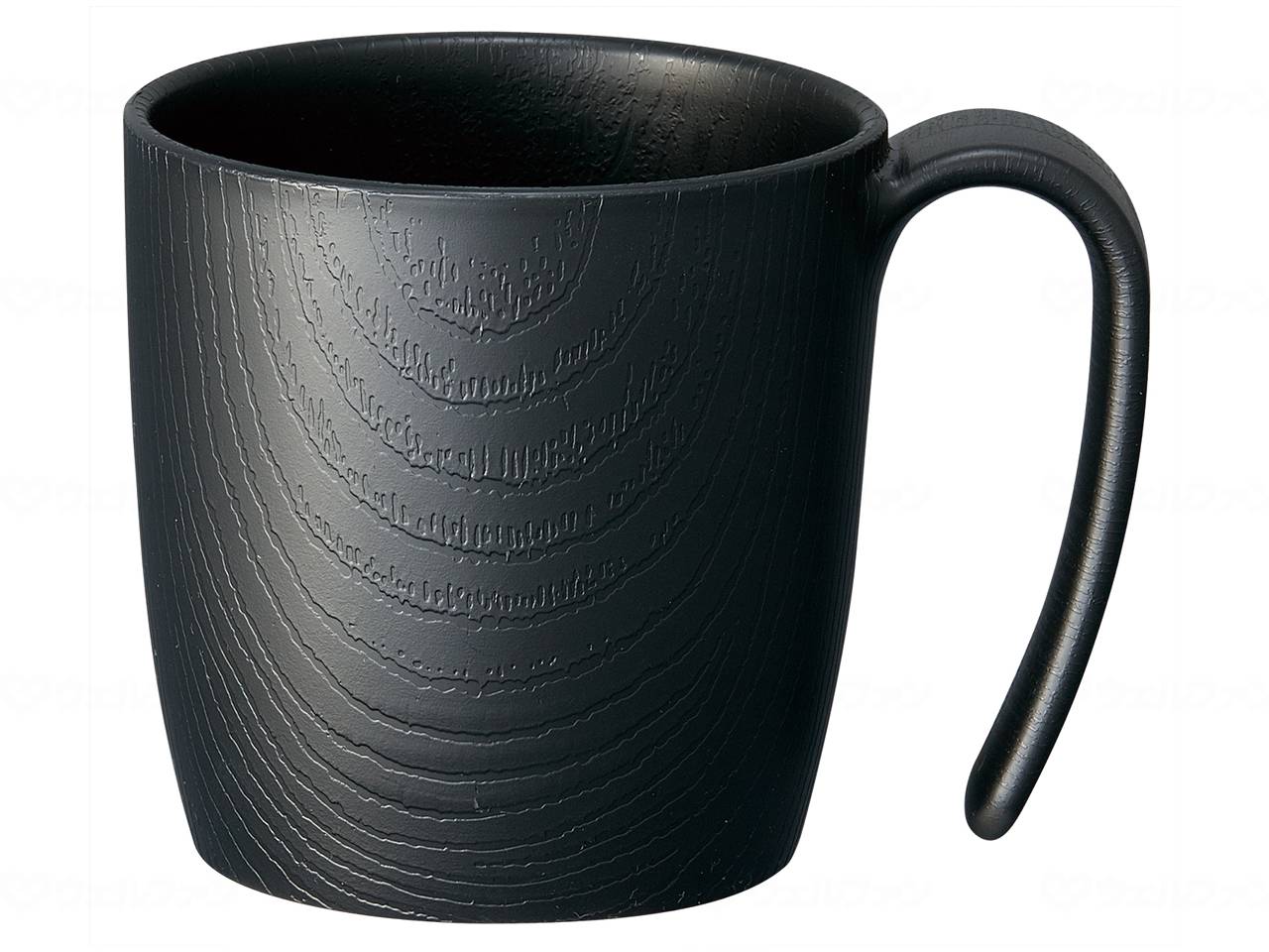 Skater Wood Grain Easy to Hold Cup Black Cup