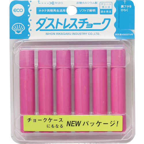 ダストレス チョーク6本入 赤 DCC-6-R 1 箱