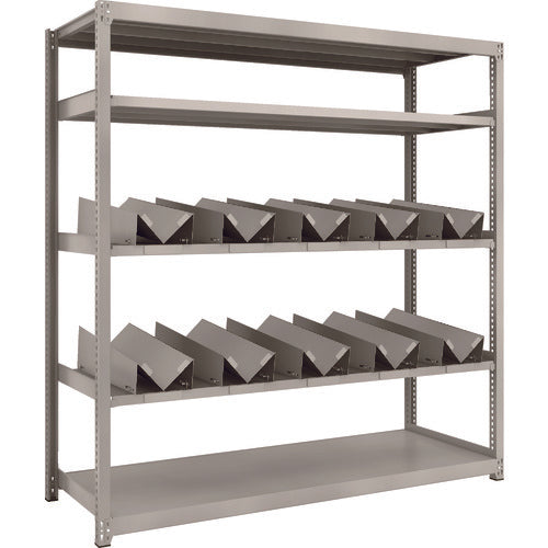 TRUSCO スチールラック M2型軽中量棚 1760X600XH1800 缶受X10付 M2-6665-KU10 1 台