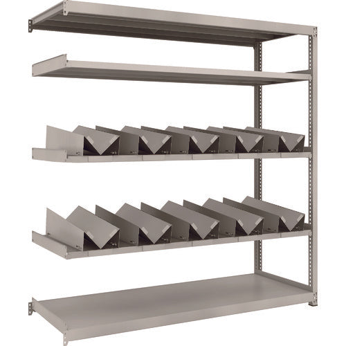 TRUSCO スチールラック M2型軽中量棚 1760X600XH1800 缶受X10付 連結 M2-6665-KU10B 1 台