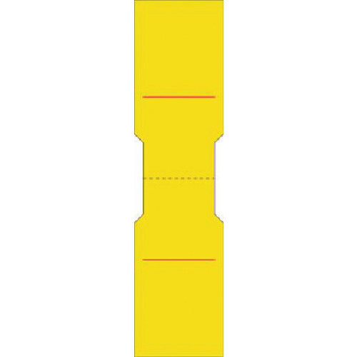 Tsukushi Cable Tags, Bi-Fold, Yellow Plain (10 Pieces per Set) 28-F 1 Set