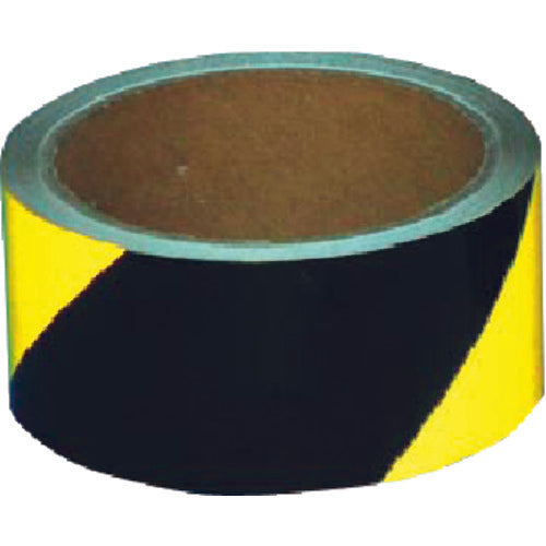 つくし コンクリート用反射トラテープ45mm幅×10m 黄・黒 TP-505 1 巻