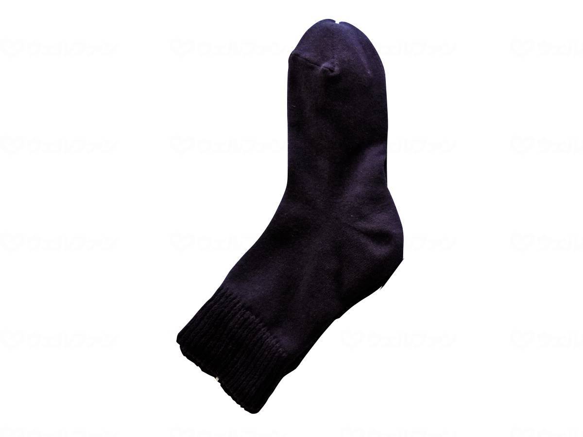 Life Ring Kansai Heel Smooth Socks Black