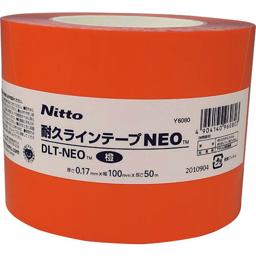 ニトムズ 耐久ラインテープDLT−NEO100x50橙 Y6080 1 巻