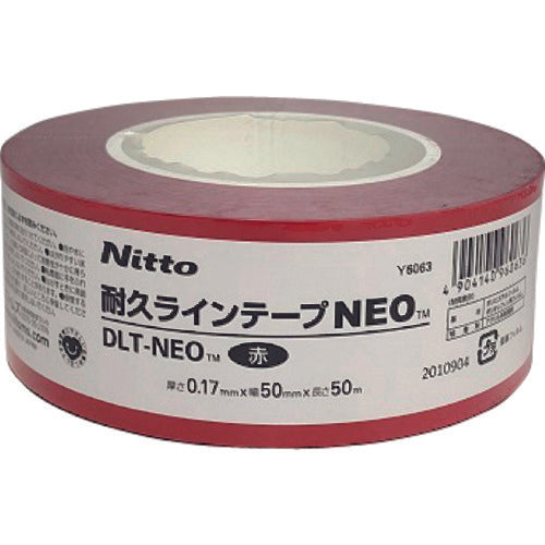 ニトムズ 耐久ラインテープDLT−NEO50x50赤 Y6063 1 巻