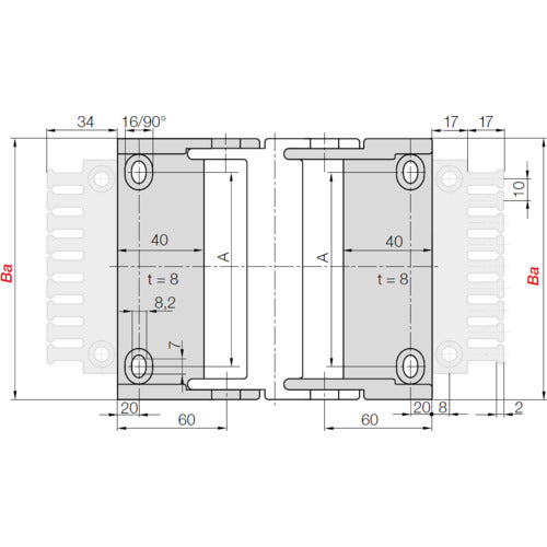igus 에너지 체인 케이블 보호관 20 링크 3400.075.250.0-20L 1개