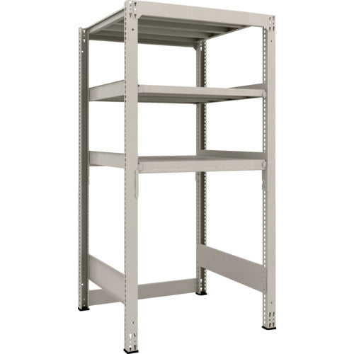 TRUSCO Steel Rack M3 Medium Duty Shelf, Open Bottom Type, H1800 x W900 x D921, 3 Shelves, Single Unit, M3-SB6393 1 S