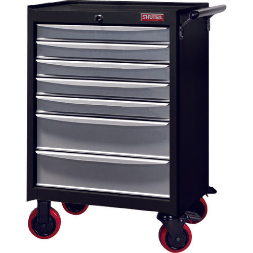 SHUTER 重量キャビネットカート TC−25 ブラック TC-25-BK 1 台
