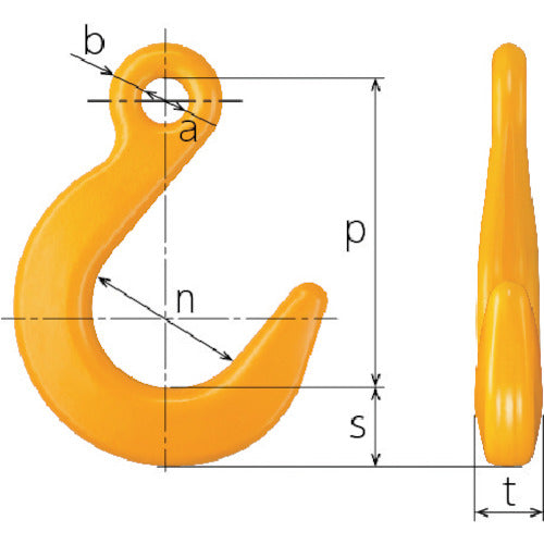 KITO 체인 링 카나그 부재(아이 타입) 펀드 리훅 HSF 기본 사용 하중 1.5t/2.0t HSF08 1개