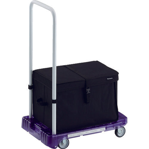 TRUSCO Plastic Cart Acrocarry PC Made Noise-reducing Wheels 600 x 390 Violet Transparent THB Included AC-1PC-VI-THB 1 Unit