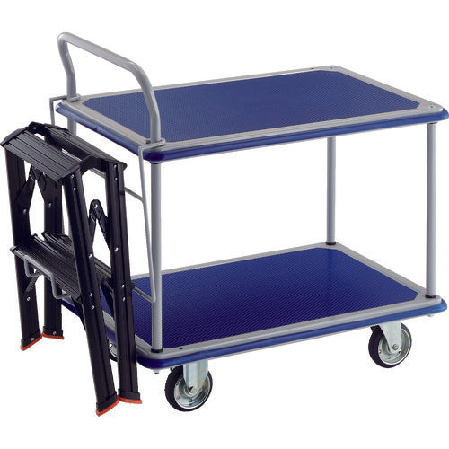 TRUSCO Press-made dolly Donkey cart 2-tier single-sided type 810 x 510 with TSAF-2BK 304N-TSAF2-BK 1 unit