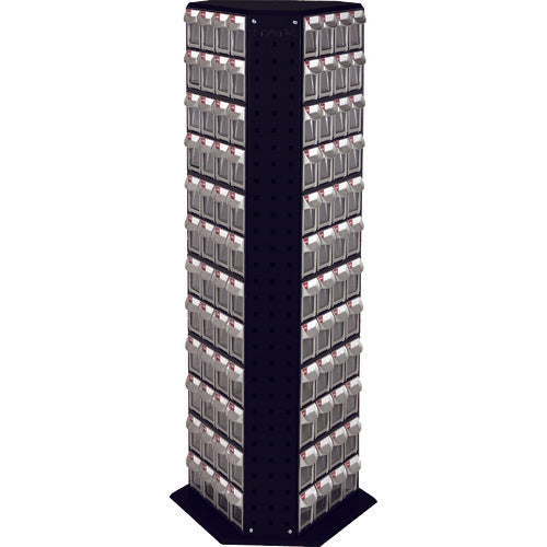 SHUTER 回転パーツスタンド 1230mm 144引出し 黒色 RFO-8144-BK 1 台