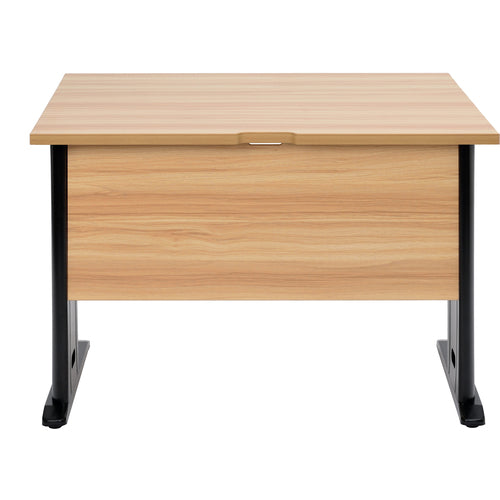 TRUSCCO 평책 내츄럴 천판 X흑 다리 W1000xD700XH700 TSLD1070NA-BK 1대