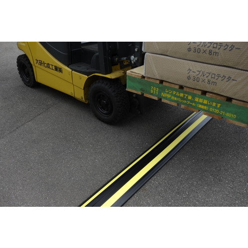 오켄 케이블 프로텍터 2 50x3M 블랙(황색 라인들이) CP2-50X3MBK 1개