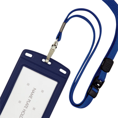 OP 매달아 명찰 가죽조 세로 명함 1장 블루 NL-20P-BU 1장