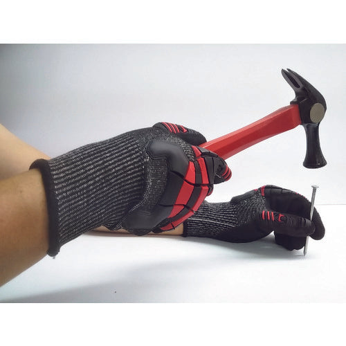 후지 장갑 너클 아머 C4 블랙 M 9900-BK-M 1 쌍