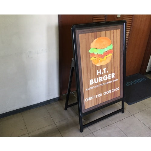 라이트 포스터 패널 스탠드 A1용 편면 블랙 PSTK-216 1대