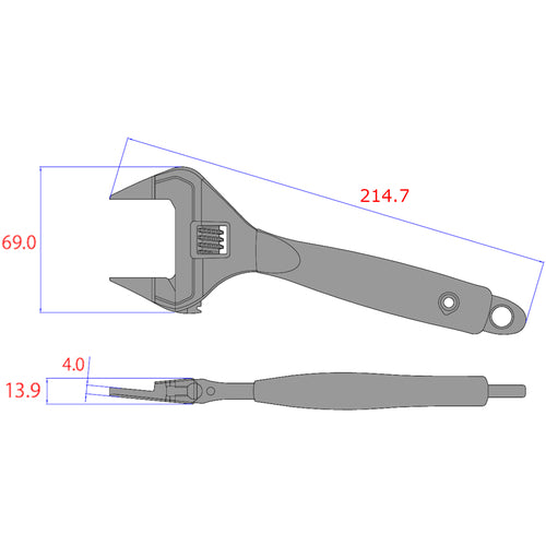 フジ矢 先薄モンキー(黒金・グリップ付) FLT-38-BG 1 丁