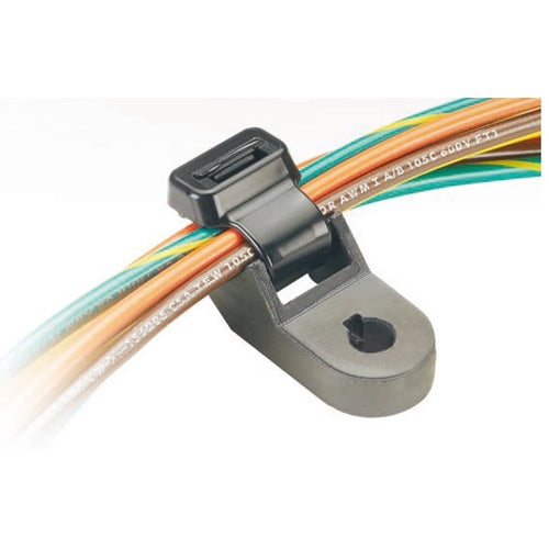 PANDUIT Tie mount for wide cable ties (shock-resistant, heat-resistant, weather-resistant nylon 6.6) Black TMEH2S8-D350 TMEH2S8-D350 1 bag