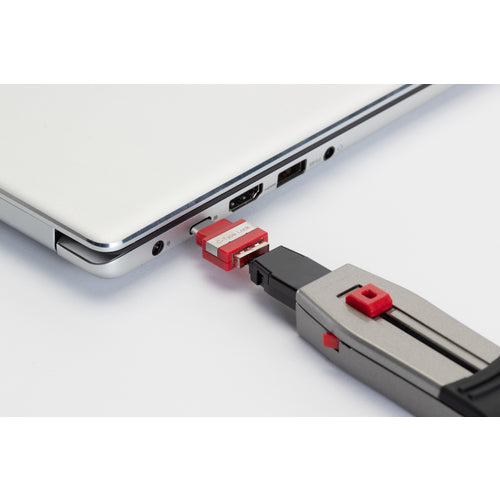 PANDUIT Smartkeeper 시리즈 USB Type-C용 보안 블록 레드 1개입 SKUSBC 1봉