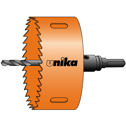 UNIKA High Speed Hole Saw for Downlights 125mm Straight Shank HSDL-125ST 1 Piece
