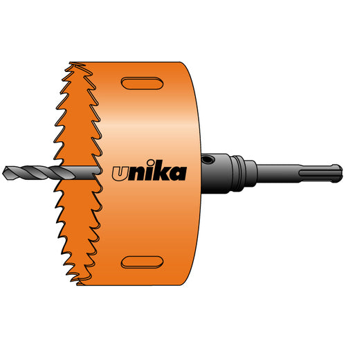 UNIKA High Speed Hole Saw for Downlights 100mm SDS Shank HSDL-100SD 1 Piece