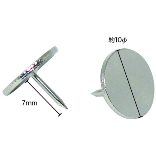 Mitsuya Silver Thumbtacks 40 pcs M10120 SNG-01 1 box