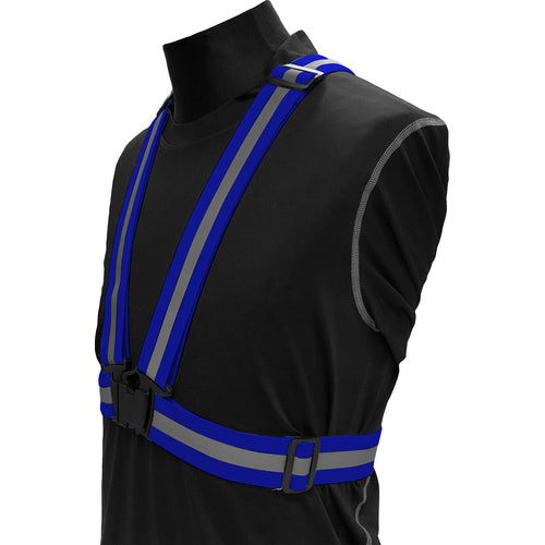 TRUSCO Stretch Safety Vest Blue TGV40-B 1 piece