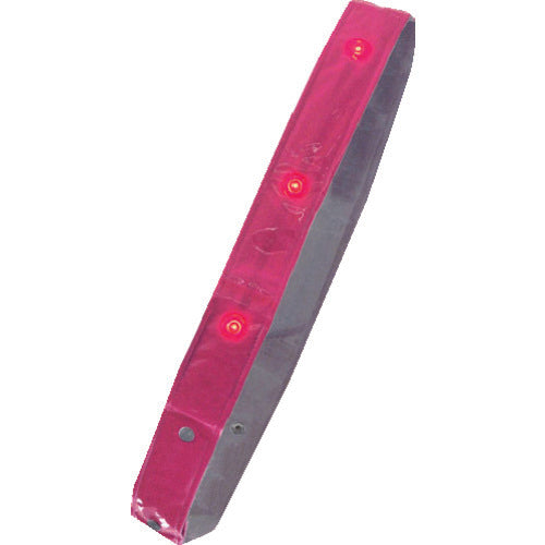 Mizukei sash, LED-equipped reflective sash, pink, 3301510, 1 piece