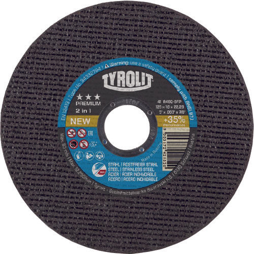 TYROLIT Cutting Wheel Premium Type 125X1X22.23mm 34332792 1 piece
