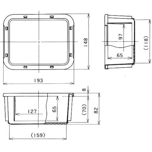 YAZAKI Polytainer 1.5L Clear PT-2B ST C11 1 piece