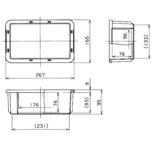 YAZAKI ポリテナー 2.9L ブルー PT-3B ST B10 1 個
