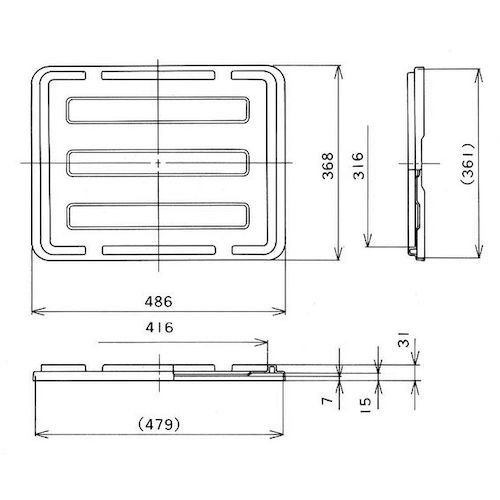 YAZAKI Polytainer PT-14, 21, 28 Lid Clear PT-28L ST C11 1 piece