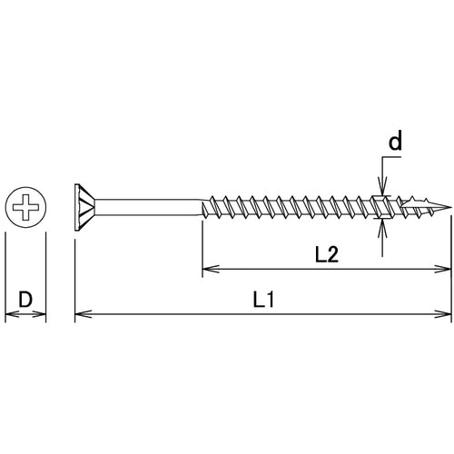 DAIDОHANT SHC 軸細コーススレッドBK 3.3x20 (200本) 10176838 1 箱