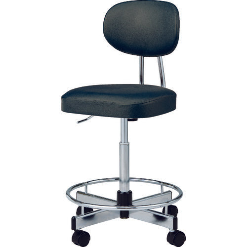 노리츠 도전 오피스 의자 도전 비닐 가죽 블랙 팔꿈치 없음 TL-E17L-Z BK 1 다리