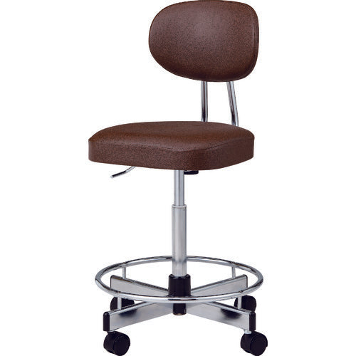 노리츠 도전 오피스 의자 도전 비닐 가죽 다크 브라운 팔꿈치 없음 TL-E17L-Z DBR 1 다리